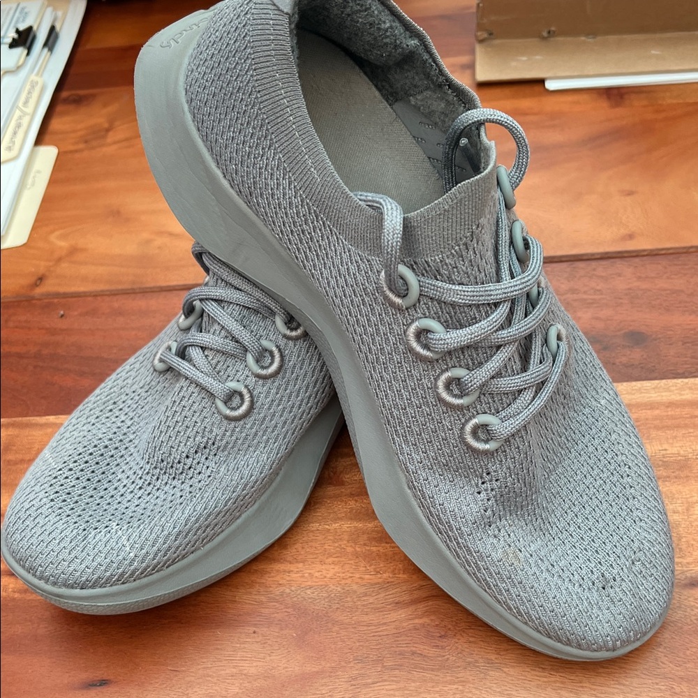 Allbirds Tree Dasher Grey on Grey Sneakers Sz 12 M